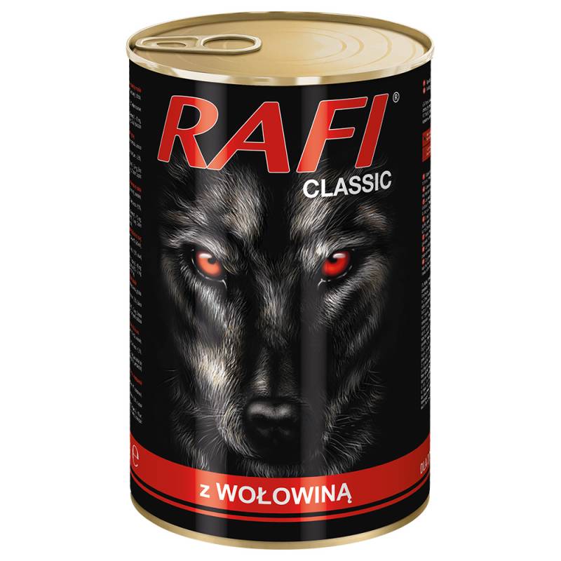 Sparpaket Rafi Dog 12 x 1240 g - Rind von Rafi