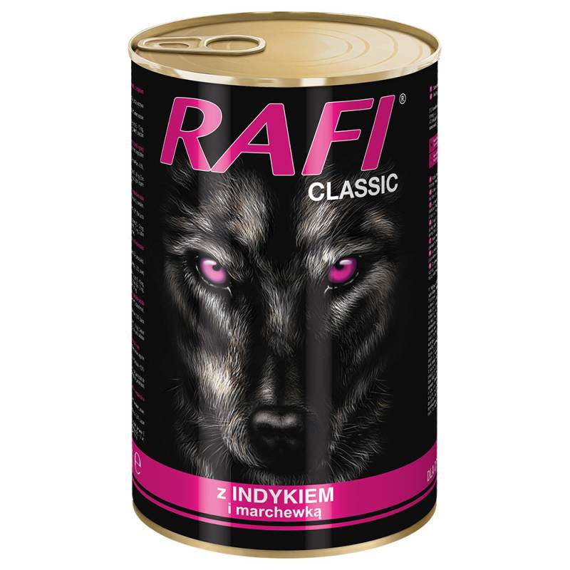 Sparpaket Rafi Dog 12 x 1240 g - Truthahn von Rafi