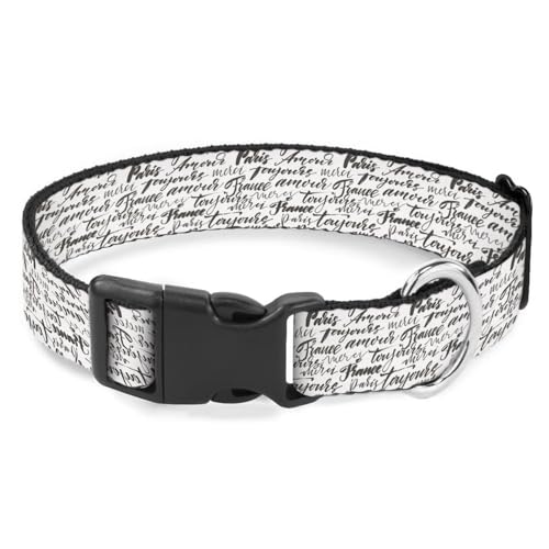 France Paris Hundehalsband, handgeschriebene Buchstaben, für Katzen, Hunde, Schnellverschluss-Schnalle, verstellbar, für weibliche und männliche Welpen, Corgi France Paris Hundehalsband, handgeschriebene Buchstaben, für Katzen, Hunde, Schnellverschluss-Schnalle, verstellbar, für weibliche und männliche Welpen, Corgi von Raguepo