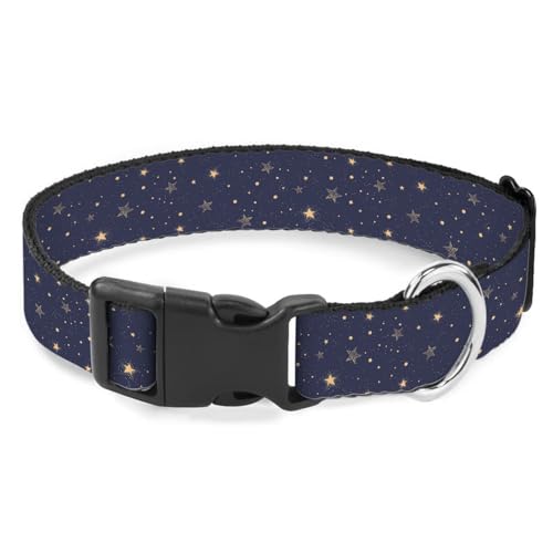 Gold Stars Hundehalsband, weich, für kleine, mittelgroße und große Rassen, Hunde, Katzen, Welpen, Kätzchen, Terrier, Marineblau Gold Stars Hundehalsband, weich, für kleine, mittelgroße und große Rassen, Hunde, Katzen, Welpen, Kätzchen, Terrier, Marineblau von Raguepo