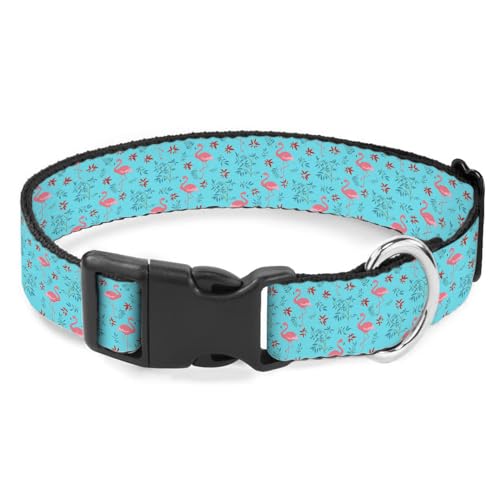 Hundehalsband, Motiv: Flamingo, Vogel, weich, elastisch, für weibliche und männliche Welpen, Katzen, Rosa Hundehalsband, Motiv: Flamingo, Vogel, weich, elastisch, für weibliche und männliche Welpen, Katzen, Rosa von Raguepo