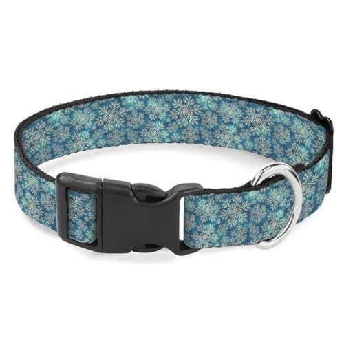 Hundehalsband, Schneeflocke, Winter, Weihnachten, weich, elastisch, für weibliche und männliche Welpen, Katzen, Blau Hundehalsband, Schneeflocke, Winter, Weihnachten, weich, elastisch, für weibliche und männliche Welpen, Katzen, Blau von Raguepo