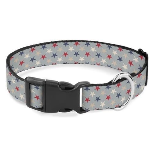 Hundehalsband, weich, verstellbar, für kleine, mittelgroße und große Hunde, Katzen, Haustiere, Rot, Blau, Beige, Sterne, Grau Hundehalsband, weich, verstellbar, für kleine, mittelgroße und große Hunde, Katzen, Haustiere, Rot, Blau, Beige, Sterne, Grau von Raguepo