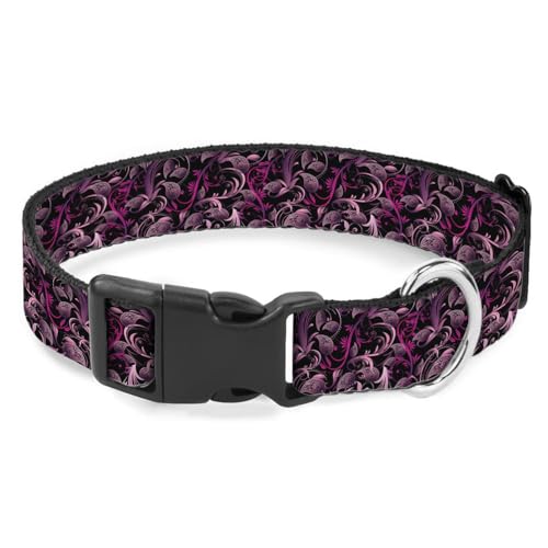 Hundehalsband mit Paisleymuster, weich, für kleine, mittelgroße und große Rassen, Hunde, Katzen, Welpen, Kätzchen, Terrier, Violett / Schwarz Hundehalsband mit Paisleymuster, weich, für kleine, mittelgroße und große Rassen, Hunde, Katzen, Welpen, Kätzchen, Terrier, Violett / Schwarz von Raguepo