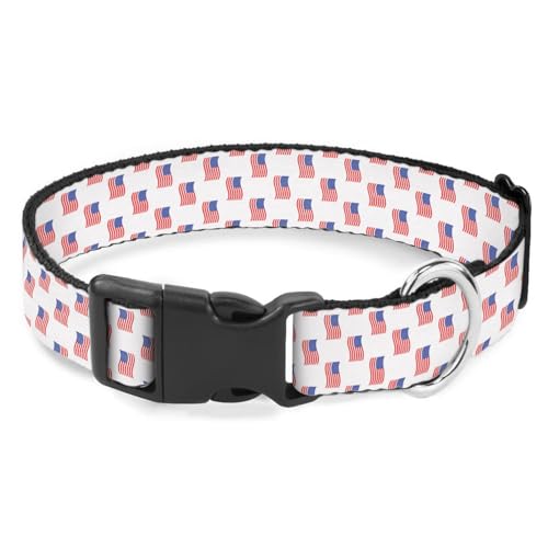 Hundehalsband mit USA-Flaggen, weich, für kleine, mittelgroße und große Rassen, Hunde, Katzen, Welpen, Kätzchen, Terrier Hundehalsband mit USA-Flaggen, weich, für kleine, mittelgroße und große Rassen, Hunde, Katzen, Welpen, Kätzchen, Terrier von Raguepo
