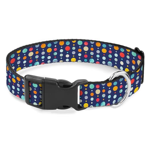 Hundehalsband mit bunten Punkten, für kleine, mittelgroße und große Hunde, weiche, verstellbare Schnalle Hundehalsband mit bunten Punkten, für kleine, mittelgroße und große Hunde, weiche, verstellbare Schnalle von Raguepo