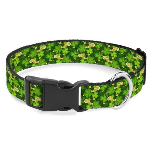 Kleeblatt-Hundehalsband mit Goldmünze, St. Patrick's Day, weiches Haustierhalsband für kleine, mittelgroße und große Rassen, Hunde, Katzen, Welpen, Kätzchen, Terrier Kleeblatt-Hundehalsband mit Goldmünze, St. Patrick's Day, weiches Haustierhalsband für kleine, mittelgroße und große Rassen, Hunde, Katzen, Welpen, Kätzchen, Terrier von Raguepo
