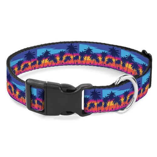 Palm Tree Beach Sunset Hundehalsband für Katzen, groß, weich, für kleine, extra große, robuste Hunde Palm Tree Beach Sunset Hundehalsband für Katzen, groß, weich, für kleine, extra große, robuste Hunde von Raguepo