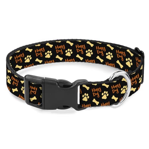 Pet Paws Hundehalsband Happy Day Knochen Haustier Halsband für kleine, mittelgroße und große Hunde, weiche, verstellbare Schnalle Pet Paws Hundehalsband Happy Day Knochen Haustier Halsband für kleine, mittelgroße und große Hunde, weiche, verstellbare Schnalle von Raguepo