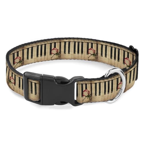 Rose Piano Vintage-Haustier-Halsband, weich, elastisch, für weibliche und männliche Welpen, Katzen von Raguepo