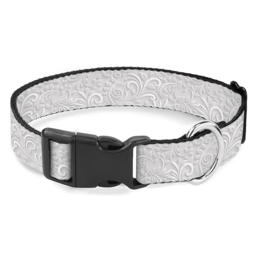 White Tree Vine Hundehalsband, weich, verstellbar, für kleine, mittelgroße und große Hunde, Katzen, Haustiere White Tree Vine Hundehalsband, weich, verstellbar, für kleine, mittelgroße und große Hunde, Katzen, Haustiere von Raguepo