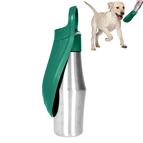Hundewasserflasche, Tragbare Haustier Trinkflasche, Faltbare Trinkflasche Hunde, 27-Unzen-Reisewasserspender Aus Edelstahl, 2-in-1-Wassernapf Für Hunde, Für Reiseausflüge, Campingausflüge, Wandern von Rainao