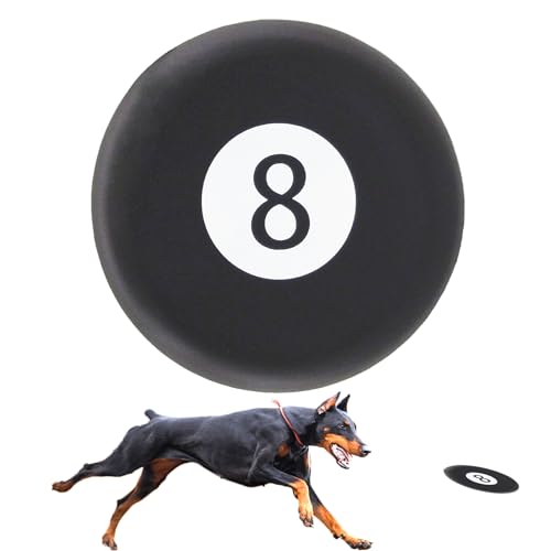Rainbow-K9 Dog Flying Disc, Dog Natural Rubber Flying Saucer, Floating Water Dog Toy, Dog Launchers Toy, The Best Gift for Your Lovely Pet (Black) von Rainbow-K9