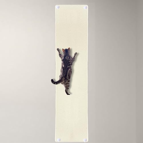 Rainmae Kratzmatte für Katzen, 180,1 x 39,9 cm, verdickt, extra groß, Wandmontage, Sisal-Kratzmatte, kratzfeste Wandkratzmatte, Kletterteppich für Boden, Sofa, Couch, Schutz von Rainmae