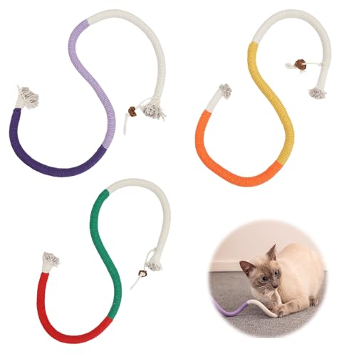 Rairsky 3 Stück Katzenbeißseil 70 cm, Interaktive Katzenminze Spielzeug, Matatabi Stick Katze, Baumwollseil Beißseil Katze Seil Spielzeug, Kauspielzeug für zum Zahnen, Katzen Zahnpflege Rairsky 3 Stück Katzenbeißseil 70 cm, Interaktive Katzenminze Spielzeug, Matatabi Stick Katze, Baumwollseil Beißseil Katze Seil Spielzeug, Kauspielzeug für zum Zahnen, Katzen Zahnpflege von Rairsky