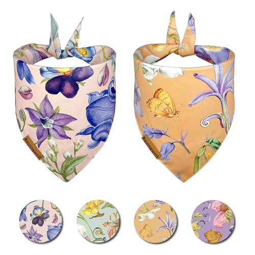 Raisingwell Hundehalstücher, Blumen-Serie, groß, Blume, 2 Stück von Raisingwell