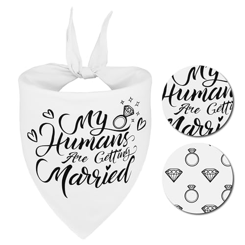 Raisingwell Hundehalstücher für Hochzeit und Verlobung, Größe L, 1 Stück Raisingwell Hundehalstücher für Hochzeit und Verlobung, Größe L, 1 Stück von Raisingwell