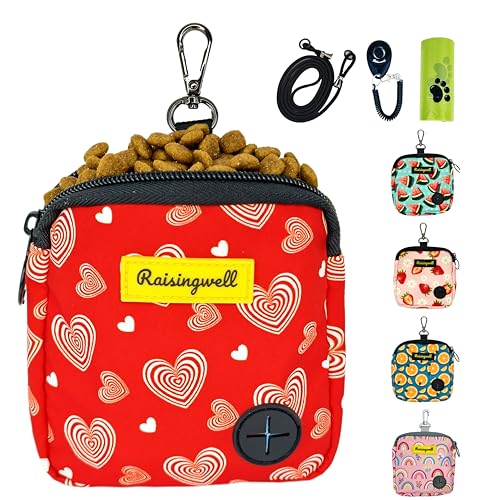 Raisingwell Hundetrainingstasche mit Reißverschluss (Valentinstag) von Raisingwell