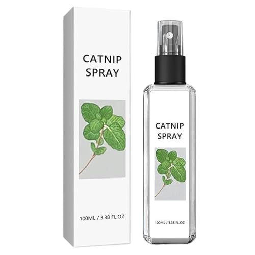Rakiuty Katzenminz-Spray, Katzenminz-Spray, Kräuter-Katzen-Spray, glücklicher Lebensraum für Ihre Katzen, 100 % natürlich, 100 ml Rakiuty Katzenminz-Spray, Katzenminz-Spray, Kräuter-Katzen-Spray, glücklicher Lebensraum für Ihre Katzen, 100 % natürlich, 100 ml von Rakiuty