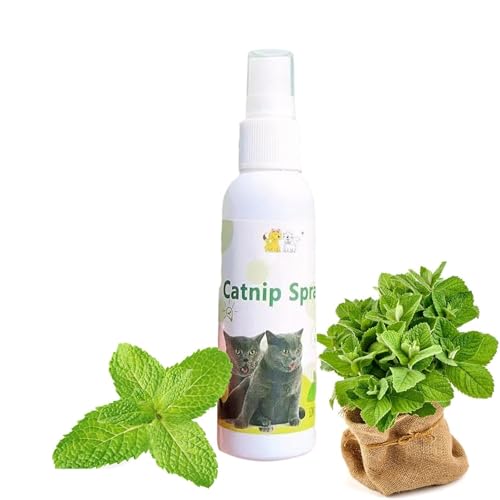 Rakiuty Katzenminz-Spray, Katzenminz-Spray, Kräuter-Katzen-Spray, glücklicher Lebensraum für Ihre Katzen, 100 % natürlich, 50 ml von Rakiuty