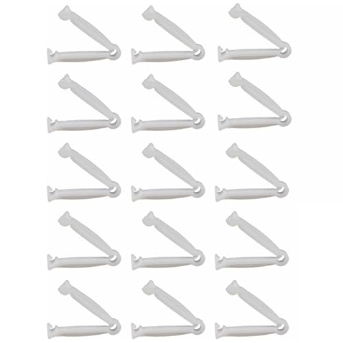 Rakiuty Nabelschnurklemmen, Nabelschnur Clip, Klemmen für Nabelschnur, Kunststoff Schwein Nabelschnurklemme, Weiße Nabelschnurklemme, für Haustiere Lamm Ziege Welpen Whelping Kit, 15 Stück Rakiuty Nabelschnurklemmen, Nabelschnur Clip, Klemmen für Nabelschnur, Kunststoff Schwein Nabelschnurklemme, Weiße Nabelschnurklemme, für Haustiere Lamm Ziege Welpen Whelping Kit, 15 Stück von Rakiuty