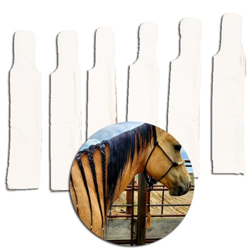 Ranch Hand Pferdemähne Taschen - Schützen Pferdemähne vor Wind, Sonne & Schlamm - Verhindert Verwicklungen, Reiben und Bruch - Hergestellt aus Lycra und Nylon - Einfach zu bedienen und waschbar - 6er Ranch Hand Pferdemähne Taschen - Schützen Pferdemähne vor Wind, Sonne & Schlamm - Verhindert Verwicklungen, Reiben und Bruch - Hergestellt aus Lycra und Nylon - Einfach zu bedienen und waschbar - 6er von Ranch Hand Store