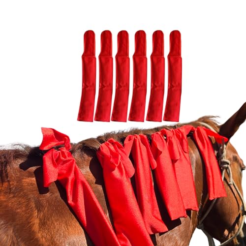 Ranch Hand Pferdemähne Taschen - Schützen Pferdemähne vor Wind, Sonne & Schlamm - Verhindert Verwicklungen, Reiben und Bruch - Hergestellt aus Lycra und Nylon - Einfach zu bedienen und waschbar - 6er von Ranch Hand Store