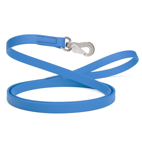 Randstark Biothane wasserdichte und langlebige Hundeleine mit Herm Sprenger Edelstahl-Karabinerhaken, 1,8 m, für mittelgroße und große Hunde, hergestellt in den USA, Cerulean Blue, B 1,9 cm x L 1,8 m Randstark Biothane wasserdichte und langlebige Hundeleine mit Herm Sprenger Edelstahl-Karabinerhaken, 1,8 m, für mittelgroße und große Hunde, hergestellt in den USA, Cerulean Blue, B 1,9 cm x L 1,8 m von RandStark