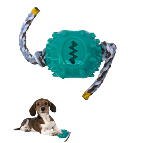 Rangebow Pets Blauer Hunde-Kauspielzeugball mit Seil für Aggressive Kauer, Robustes Gummispielzeug gegen Langeweile und Zähneknirschen, Zahnreinigung, Leckerli-Ausgabe, interaktives Spielzeug Rangebow Pets Blauer Hunde-Kauspielzeugball mit Seil für Aggressive Kauer, Robustes Gummispielzeug gegen Langeweile und Zähneknirschen, Zahnreinigung, Leckerli-Ausgabe, interaktives Spielzeug von Rangebow