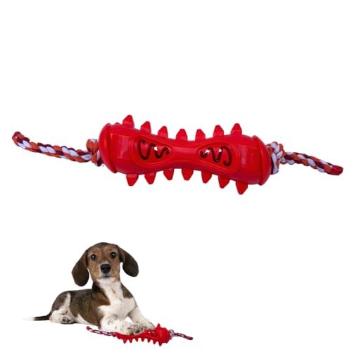 Rangebow Pets Kauspielzeug für Hunde, rot, zum Zähneknirschen, mit Seil, für Aggressive Kauer, Robustes Gummispielzeug gegen Langeweile und Zähneknirschen, Zahnreinigung, Leckerli-Ausgabe Rangebow Pets Kauspielzeug für Hunde, rot, zum Zähneknirschen, mit Seil, für Aggressive Kauer, Robustes Gummispielzeug gegen Langeweile und Zähneknirschen, Zahnreinigung, Leckerli-Ausgabe von Rangebow