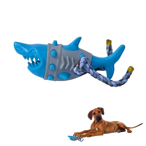 Rangebow Pets Shark Kauspielzeug für Hunde mit Seil für Aggressive Kauer, Robustes Gummispielzeug gegen Langeweile und Zähneknirschen Zahnreinigung Leckerli-Ausgabe Zerren interaktives Spielzeug für Rangebow Pets Shark Kauspielzeug für Hunde mit Seil für Aggressive Kauer, Robustes Gummispielzeug gegen Langeweile und Zähneknirschen Zahnreinigung Leckerli-Ausgabe Zerren interaktives Spielzeug für von Rangebow