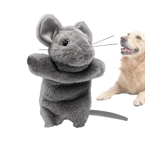 Ranley Cat Wrestler Puppet, Katzenwrestlinghandschuh - Plüschkatze Spielzeugpuppen | Mäuse -förmige Wrestlerhandschuh für Haustierliebhaber, Schutz, um das Welpe Kätzchen zu stoppen, die Hände beißen von Ranley