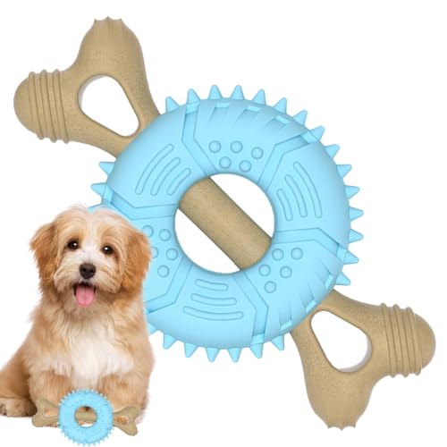 Ranley Hundekauknochen, Hundeknochenspielzeug,Kauspielzeug für Hunde | Bissfestes Kauspielzeug für Hunde, interaktives Zahnknirschspielzeug, Geschenke für kleine, mittelgroße und große Hunde von Ranley