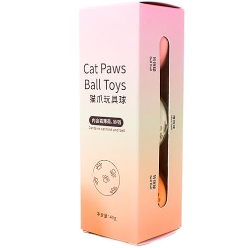 Ranley Interaktiver Katzenball, Katze Jingle Bälle - 3X hohlauslösende Katzenbälle - Kratzspielzeug, Bodenkauvorräte, Innenfetch -Werkzeug, interaktiv für kleine Haustiere Ranley Interaktiver Katzenball, Katze Jingle Bälle - 3X hohlauslösende Katzenbälle - Kratzspielzeug, Bodenkauvorräte, Innenfetch -Werkzeug, interaktiv für kleine Haustiere von Ranley