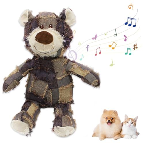 Unzerstörbares Robustes Hundespielzeug Bär, Interaktives Bissfestes Stofftier Mit Quietschbär, Quietschendes Hundespielzeug, Weiches Kauspielzeug Für Kleine Und Mittelgroße Hunde Unzerstörbares Robustes Hundespielzeug Bär, Interaktives Bissfestes Stofftier Mit Quietschbär, Quietschendes Hundespielzeug, Weiches Kauspielzeug Für Kleine Und Mittelgroße Hunde von Ranley