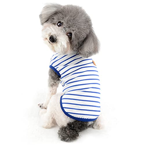 Ranphy Ärmelloses T-Shirt für kleine Hunde, Baumwolle, gestrickt, weich, atmungsaktiv, Sommerbekleidung für Chihuahua, Yorkshire Terrier von Ranphy