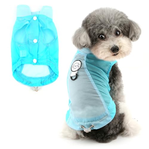 Ranphy Durchsichtige, dünne Haustier-UV-Schutzjacke für X-Small und kleine Hunde, kühlendes Welpen-Sonnenshirt mit Ring für die Leine, leicht, Yorkie, Chihuahua, Sommer, Outdoor-Kleidung Ranphy Durchsichtige, dünne Haustier-UV-Schutzjacke für X-Small und kleine Hunde, kühlendes Welpen-Sonnenshirt mit Ring für die Leine, leicht, Yorkie, Chihuahua, Sommer, Outdoor-Kleidung von Ranphy