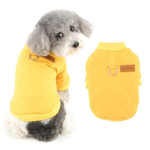 Ranphy Fleece-gefütterte Hundejacke für kleine Hunde, Mädchen, Jungen, warmes Haustier-Outfit, Welpen, Steppweste mit D-Ring, weicher Herbst-/Wintermantel, kaltes Wetter, Kleidung, Chihuahua, Yorkie, Ranphy Fleece-gefütterte Hundejacke für kleine Hunde, Mädchen, Jungen, warmes Haustier-Outfit, Welpen, Steppweste mit D-Ring, weicher Herbst-/Wintermantel, kaltes Wetter, Kleidung, Chihuahua, Yorkie, von Ranphy