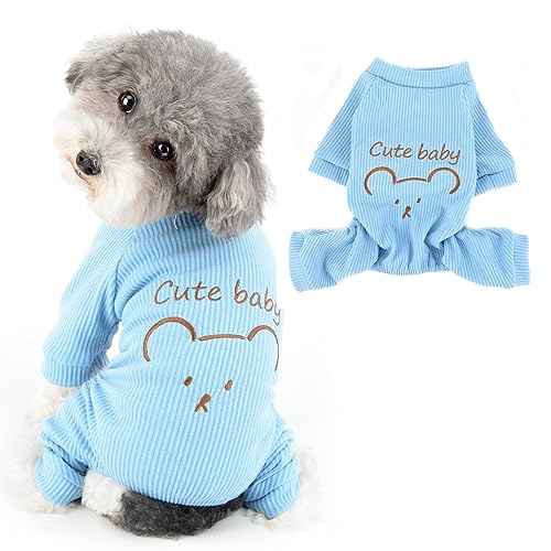 Ranphy Hunde-Pyjama für kleine Hunde, Jungen, Mädchen, elastischer Haustier-Pyjama mit Bärenmuster, weich, bequem, Welpen, Pyjama, Herbst, Frühling, Sommer, Pullover, Chihuahua, Yorkie, Katze, Ranphy Hunde-Pyjama für kleine Hunde, Jungen, Mädchen, elastischer Haustier-Pyjama mit Bärenmuster, weich, bequem, Welpen, Pyjama, Herbst, Frühling, Sommer, Pullover, Chihuahua, Yorkie, Katze, von Ranphy