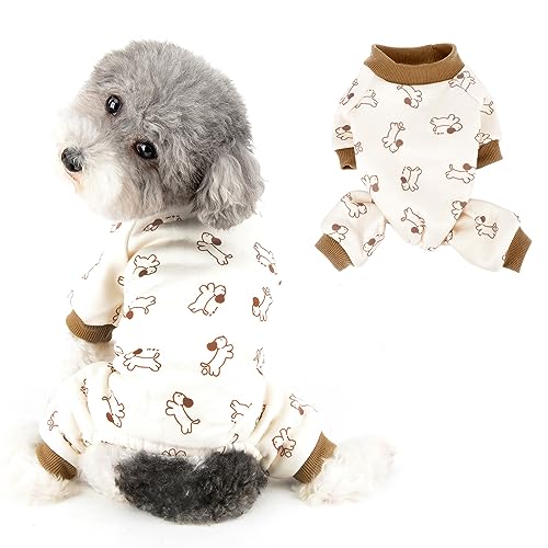 Ranphy Hunde-Pyjama für kleine Hunde, Jungen, Mädchen, einfarbiger Fleece-Haustier-Pyjama mit Hündchen-Aufdruck, weich, bequem, für Herbst und Winter, warmer Pullover, Chihuahua, Yorkie, Ranphy Hunde-Pyjama für kleine Hunde, Jungen, Mädchen, einfarbiger Fleece-Haustier-Pyjama mit Hündchen-Aufdruck, weich, bequem, für Herbst und Winter, warmer Pullover, Chihuahua, Yorkie, von Ranphy