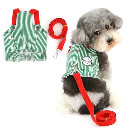 Ranphy Hundegeschirr für Haustiere, kein Ziehen, weiches Denim-Weste, Kleid für Xsmall Hunde, gestreift, für Welpen, Kätzchen, Katzengeschirr und Leine, Set für Training, Spazierengehen Ranphy Hundegeschirr für Haustiere, kein Ziehen, weiches Denim-Weste, Kleid für Xsmall Hunde, gestreift, für Welpen, Kätzchen, Katzengeschirr und Leine, Set für Training, Spazierengehen von Ranphy
