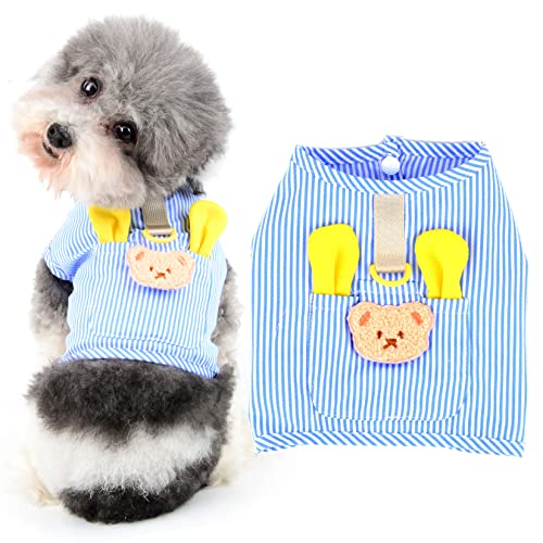 Ranphy Hundegeschirr für kleine Hunde, gestreift, kein Ziehen, ausbruchsicher, mit niedlichem Bärenmuster, für draußen, einfache Kontrolle, für Chihuahua, Yorkshire Terrier Ranphy Hundegeschirr für kleine Hunde, gestreift, kein Ziehen, ausbruchsicher, mit niedlichem Bärenmuster, für draußen, einfache Kontrolle, für Chihuahua, Yorkshire Terrier von Ranphy