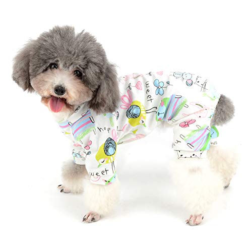 Ranphy Hunde-Pyjama aus Baumwolle, niedliches Mausmuster, britischer Stil, Größe L von Ranphy