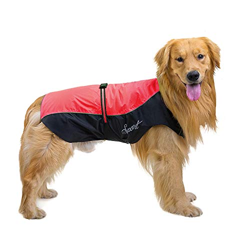 Ranphy Hunderegenmantel Wasserdicht für Mittlere und Große Hunde Reflektierend Regenhülle Atmungsaktive mit Bauchschutz Dackel Labrador Hundejacke Ultraleichte Sicheren Hundebekleidung Rot 8XL Ranphy Hunderegenmantel Wasserdicht für Mittlere und Große Hunde Reflektierend Regenhülle Atmungsaktive mit Bauchschutz Dackel Labrador Hundejacke Ultraleichte Sicheren Hundebekleidung Rot 8XL von Ranphy