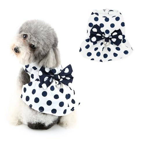 Ranphy Hunderock mit Punkten, niedliches Prinzessinnen-Welpenkleid, Sommer, Mädchen, Hundekleid, Haustier, atmungsaktiv, weich, Outfit für kleine Hunde, ausgefallene Kleidung für Chihuahua, Teetasse, Ranphy Hunderock mit Punkten, niedliches Prinzessinnen-Welpenkleid, Sommer, Mädchen, Hundekleid, Haustier, atmungsaktiv, weich, Outfit für kleine Hunde, ausgefallene Kleidung für Chihuahua, Teetasse, von Ranphy