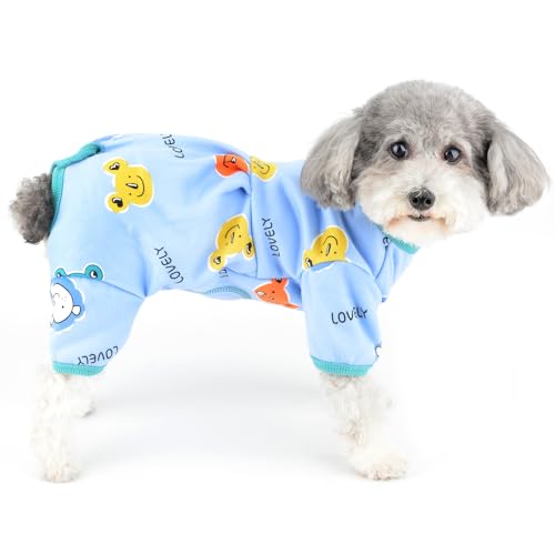 Ranphy Niedlicher Hunde-Pyjama, Winterkleidung für kleine Hunde, Mädchen, Jungen, Haustierpullover, Overall, weicher Welpeneinteiler, Bauchabdeckung, Hunde-Thermo-Pyjama mit D-Ring, Chihuahua, Yorkie, Ranphy Niedlicher Hunde-Pyjama, Winterkleidung für kleine Hunde, Mädchen, Jungen, Haustierpullover, Overall, weicher Welpeneinteiler, Bauchabdeckung, Hunde-Thermo-Pyjama mit D-Ring, Chihuahua, Yorkie, von Ranphy