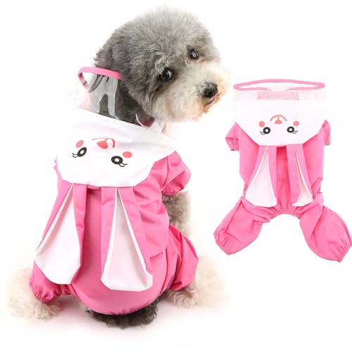 Ranphy Niedlicher Vierbeiner-Regenmantel für Welpen, mit transparenter Kapuze, Haustier-Overall, Regenjacke für kleine Hunde und Katzen, wasserdicht, leicht, mit Ring, Hunde-Regenponcho, Yorkie, Ranphy Niedlicher Vierbeiner-Regenmantel für Welpen, mit transparenter Kapuze, Haustier-Overall, Regenjacke für kleine Hunde und Katzen, wasserdicht, leicht, mit Ring, Hunde-Regenponcho, Yorkie, von Ranphy