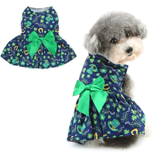 Ranphy Pet St. Patrick's Clothing Prinzessinnenkleid für kleine Hunde mit Schleife, einteiliges Outfit, Yorkie, Chihuahua, Festival, Party, Cosplay, Katzenkleidung, Stil 6, XL Ranphy Pet St. Patrick's Clothing Prinzessinnenkleid für kleine Hunde mit Schleife, einteiliges Outfit, Yorkie, Chihuahua, Festival, Party, Cosplay, Katzenkleidung, Stil 6, XL von Ranphy