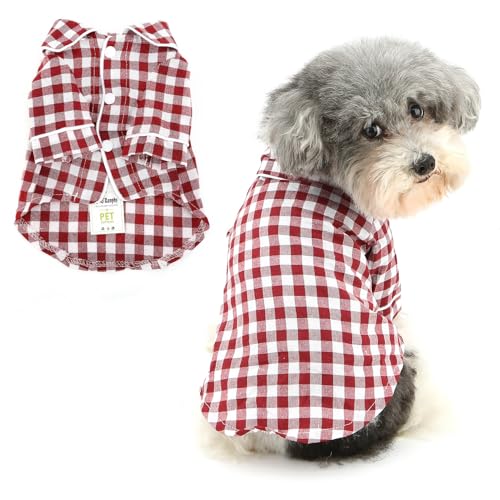 Ranphy Schlafanzug für Haustiere, weiches Baumwoll-Mischgewebe, Revers, zweibeinig, Nachtwäsche, Hemd für XS, kleine und mittelgroße Hunde, Welpen, Pjs, Yorkie, Chihuahua, Bulldogge, Frühling, Sommer, Ranphy Schlafanzug für Haustiere, weiches Baumwoll-Mischgewebe, Revers, zweibeinig, Nachtwäsche, Hemd für XS, kleine und mittelgroße Hunde, Welpen, Pjs, Yorkie, Chihuahua, Bulldogge, Frühling, Sommer, von Ranphy