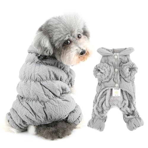 Ranphy Wasserdichter karierter Wintermantel, Overall für kleine Hunde, gepolstert, mit Fleece gefüttert, Welpenschneejacke, vollständige Abdeckung, Schneeanzug mit Beinen, Yorkie, Chihuahua, kaltes Ranphy Wasserdichter karierter Wintermantel, Overall für kleine Hunde, gepolstert, mit Fleece gefüttert, Welpenschneejacke, vollständige Abdeckung, Schneeanzug mit Beinen, Yorkie, Chihuahua, kaltes von Ranphy